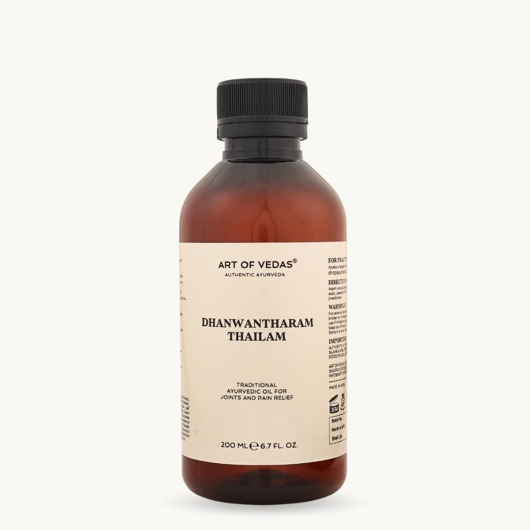 Art of Vedas Dhanwantharam Thailam 200ml - Ayurvedic Oil for Joint and Pain Relief