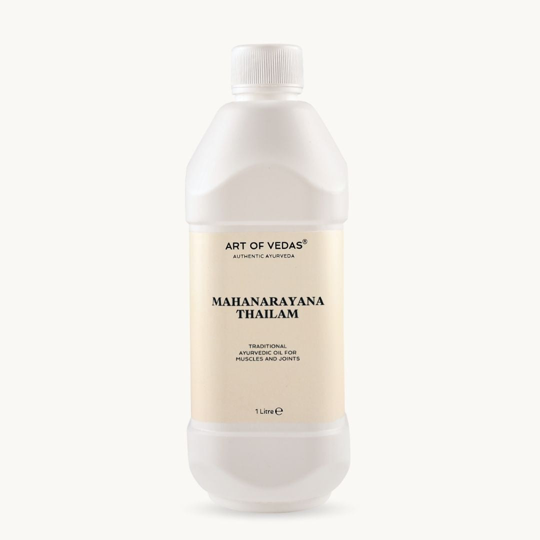 Art of Vedas Mahanaryana Thailam 1 Litre - Ayurvedic Oil for Pain and Inflammation Relief